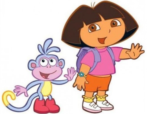500x386 Hello! Clipart Dora
