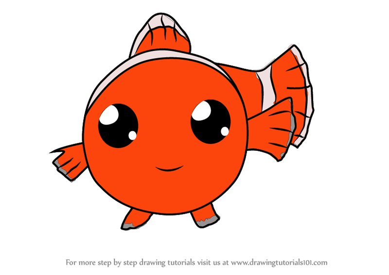 800x567 Learn How To Draw Kawaii Nemo From Finding Dory (Kawaii Characters