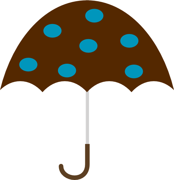 582x599 Polka Dot Umbrella Png, Svg Clip Art For Web