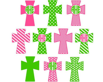 340x270 Polka Dot Cross Clipart