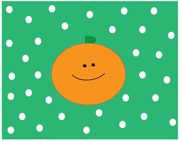 604x476 Polka Dot Pumpkin Clipart