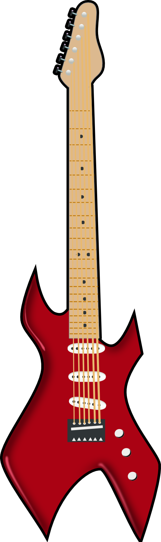 512x1724 Bass Guitar Clipart