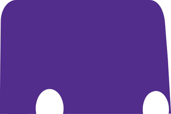 600x401 Double Decker Bus Blank Purple Clip Art