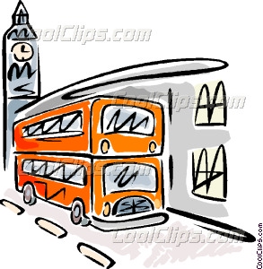 293x300 Double Decker Bus And Big Ben Vector Clip Art