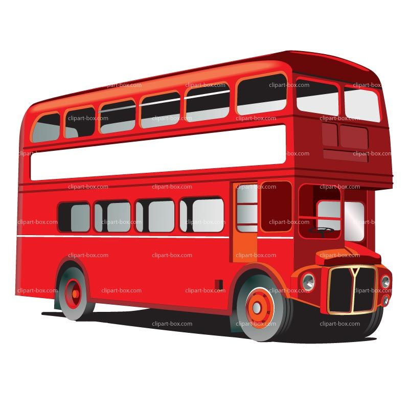 800x800 London Bus Clipart