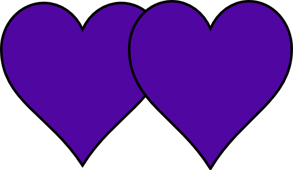 600x349 Purple Double Heart Clip Art
