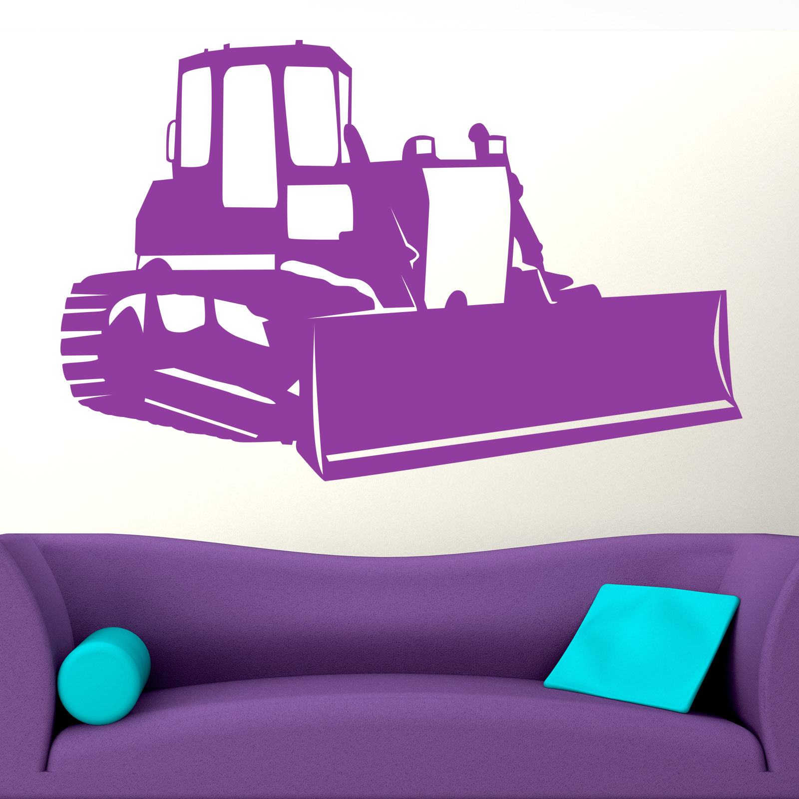 1600x1600 Purple Bulldozer Cliparts