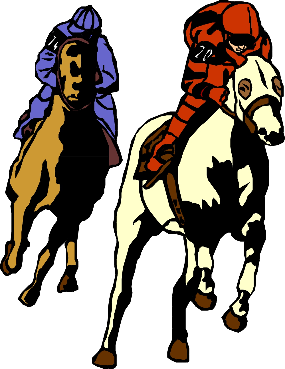 999x1293 Horse Racing Cartoon Clip Art 101 Clip Art