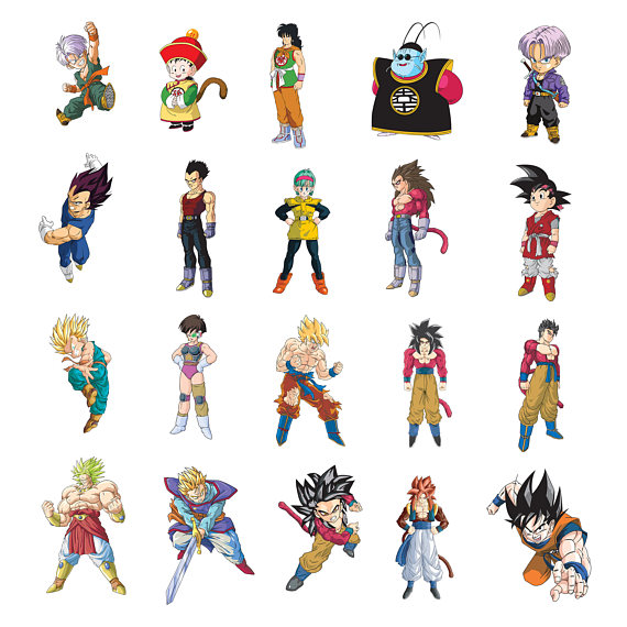 570x570 Dragonball Z 3 Svgepspngjpgclipartsprintable Silhouette