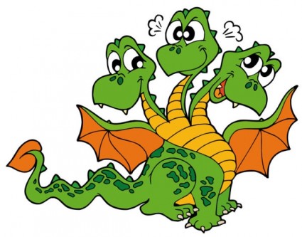 425x333 Clipart Dragon Free