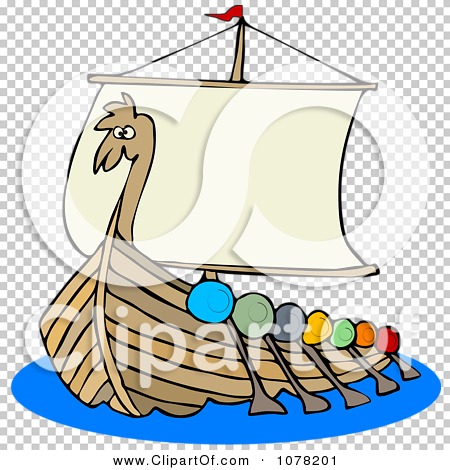 450x470 Clipart Viking Dragon Ship With Oars