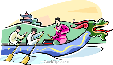 480x278 Dragon Boat Festival Royalty Free Vector Clip Art Illustration