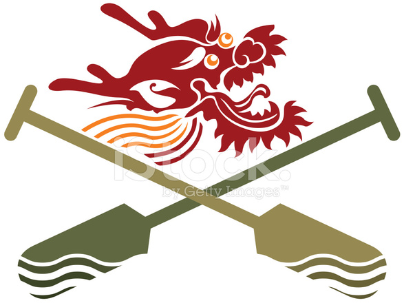 587x440 Dragon Boat Icon Illustration Stock Vector