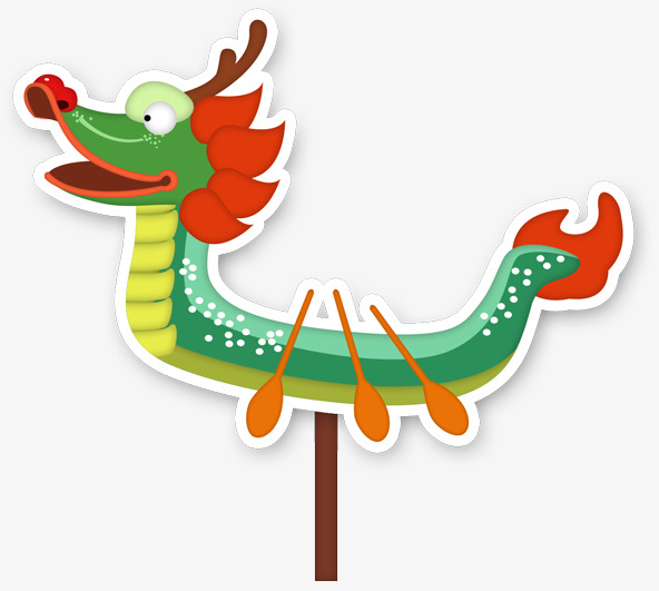 592x531 Cartoon Dragon Boat, Flattened, Dragon Boat, Cartoon Png Image