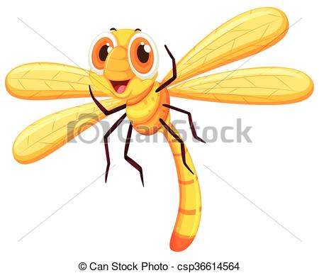 450x385 Yellow Dragon With Cute Face Illustration Clip Art Vector