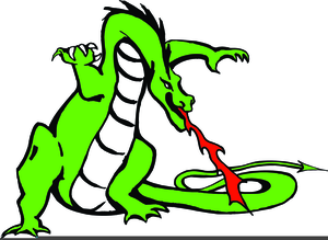 300x219 Friendly Dragon Clipart Free Images