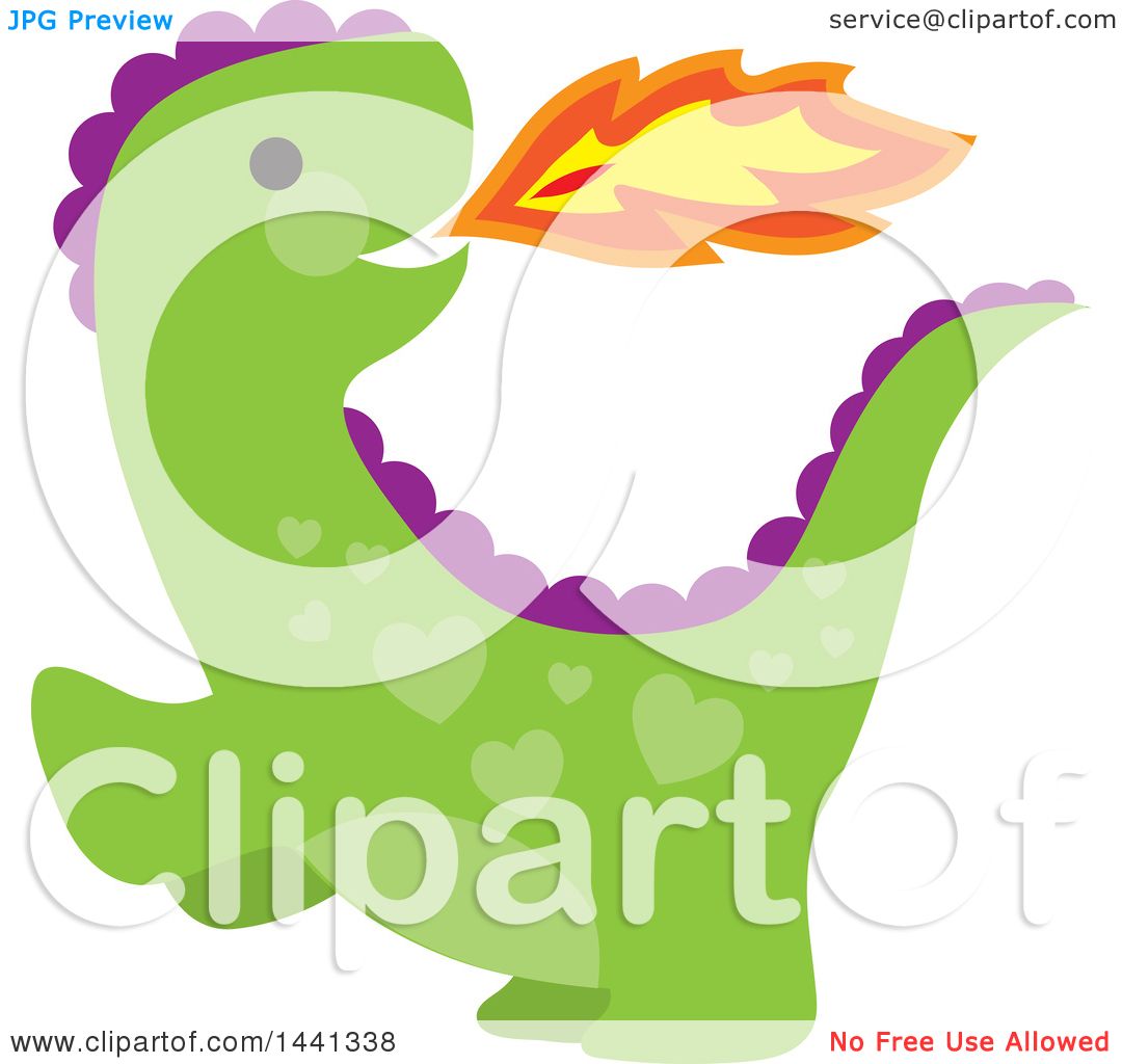 1080x1024 Clipart Of A Cute Green And Purple Fire Breathing Dragon