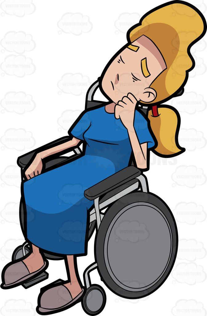 673x1024 A Female Patient Snoozing In Her Wheelchair
