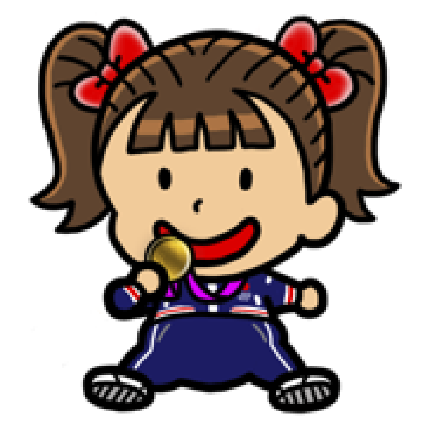 600x600 Female Medalist Clip Art