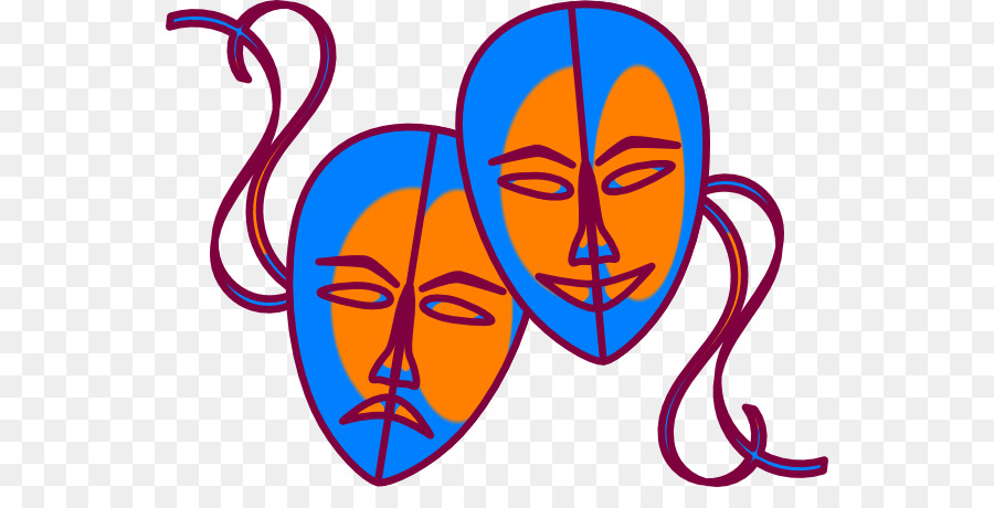 900x460 Mask Theatre Cartoon Drama Clip Art