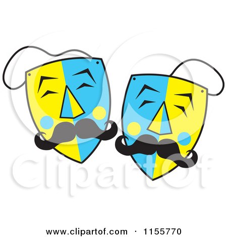 450x470 Royalty Free (Rf) Clipart Of Drama Masks, Illustrations, Vector