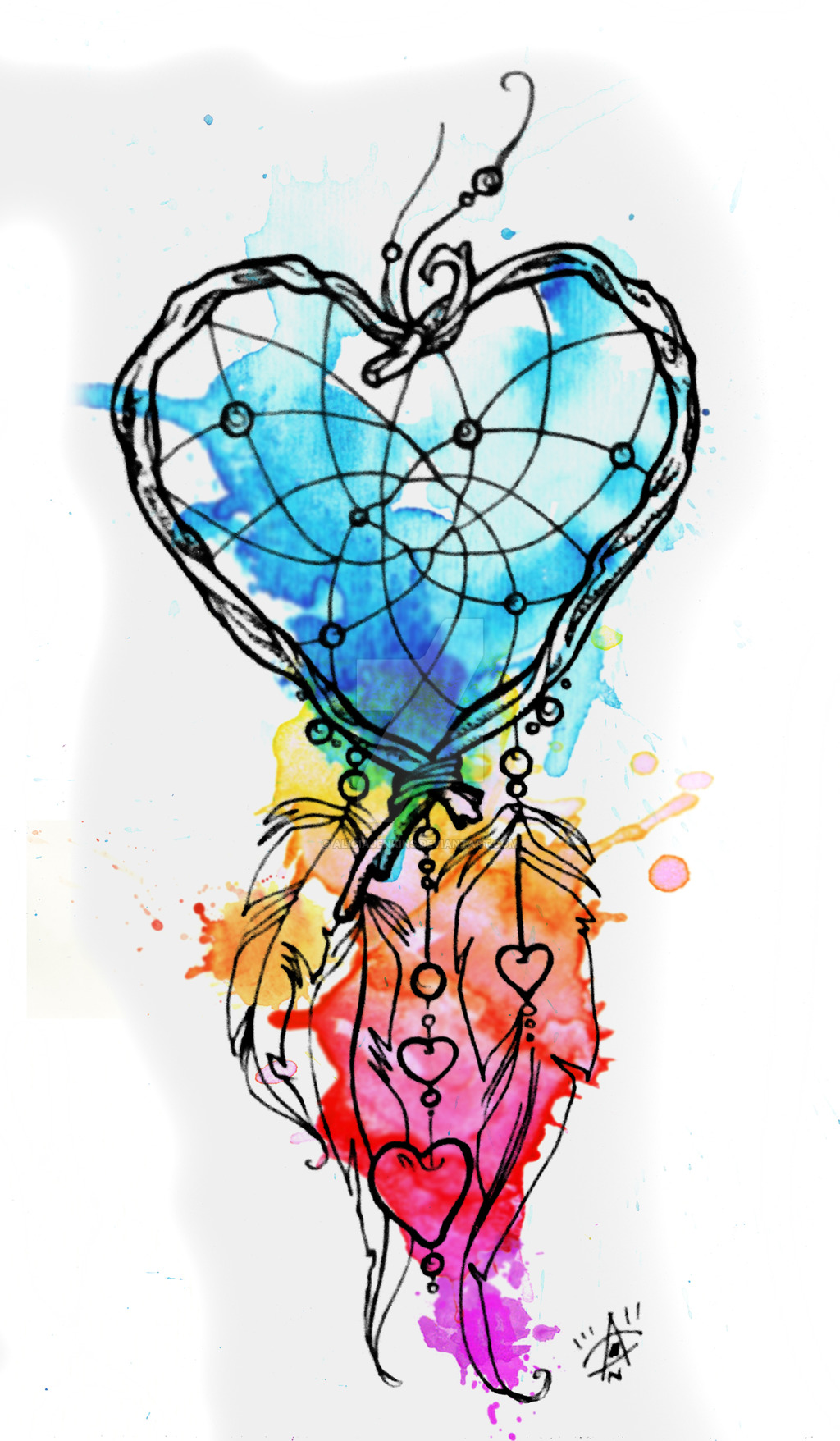 1024x1756 Dreamcatcher Tattoo Sketch By Aliciajenkins