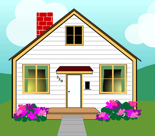 500x438 Clip Art Dream Home Clipart