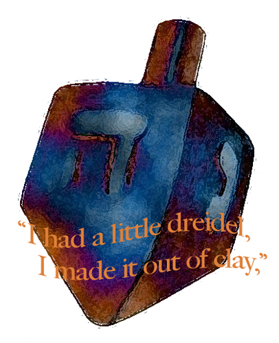 406x500 Blue Dreidel Christian Clip Art Review