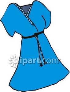 229x300 Clip Art Tattered Dress Blue Clipart