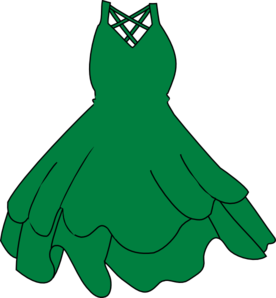 276x298 Green Dress Clip Art