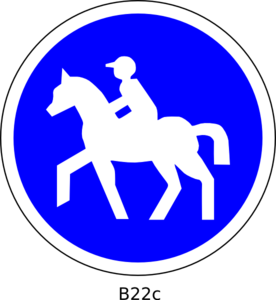 276x300 Horse Crossing Sign Clip Art