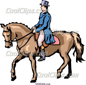 300x298 Man On Horseback Clip Art