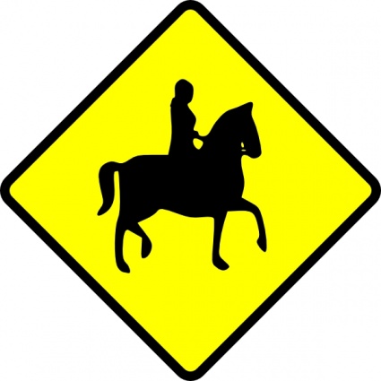 425x425 Caution Horse Ridder Crossing Clip Art Clip Arts, Free Clip Art