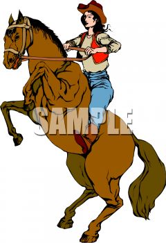 240x350 Cowgirl Horse Clipart, Explore Pictures