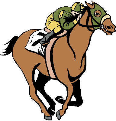 384x399 Horse Racing Clipart Collection
