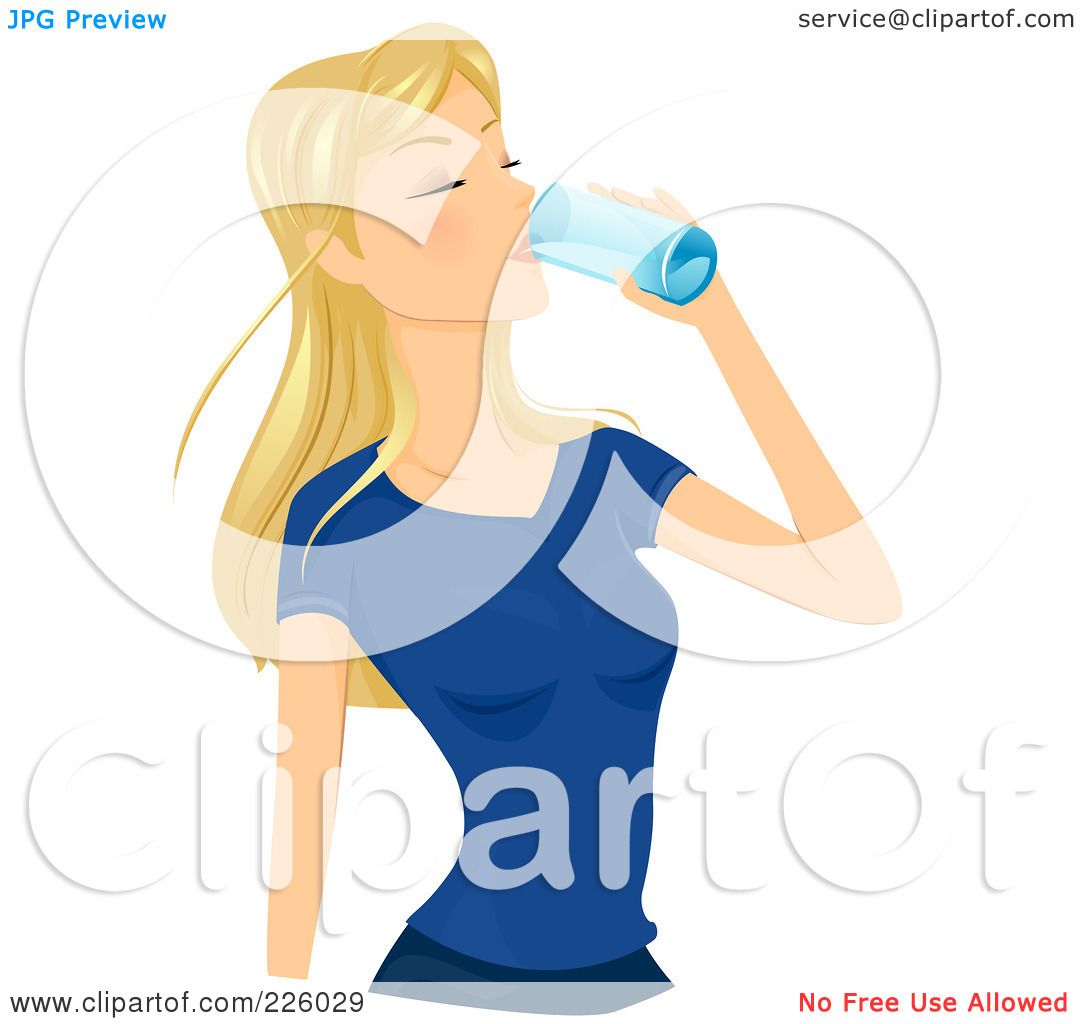 1080x1024 Royalty Free (Rf) Clipart Illustration Of A Pretty Blond Woman