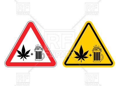 400x296 Warning Sign Attention Alcohol And Drugs Royalty Free Vector Clip