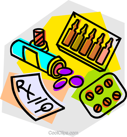 446x480 Prescription Drugs Royalty Free Vector Clip Art Illustration
