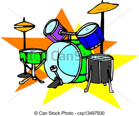 450x375 Drum Set Vectors