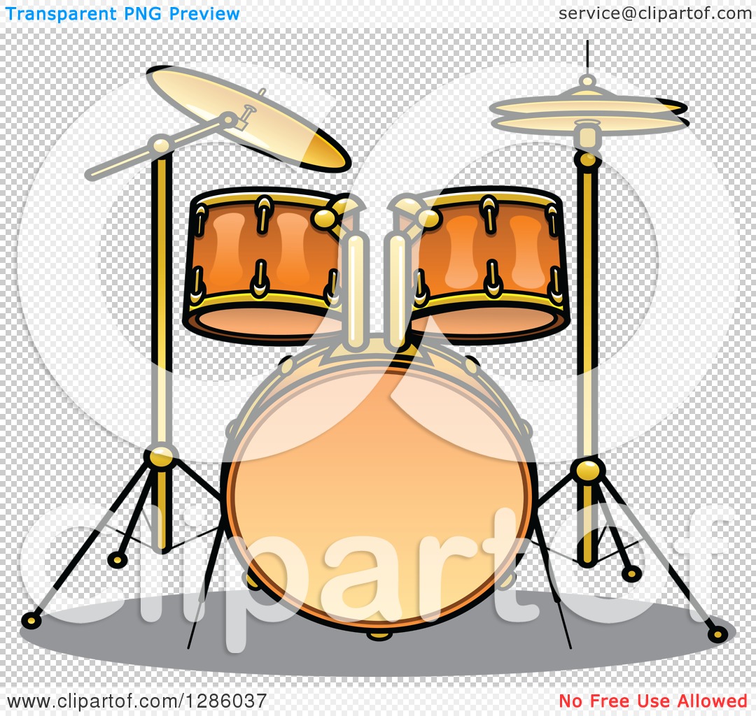 1080x1024 Clipart Of A Brass Drum Set