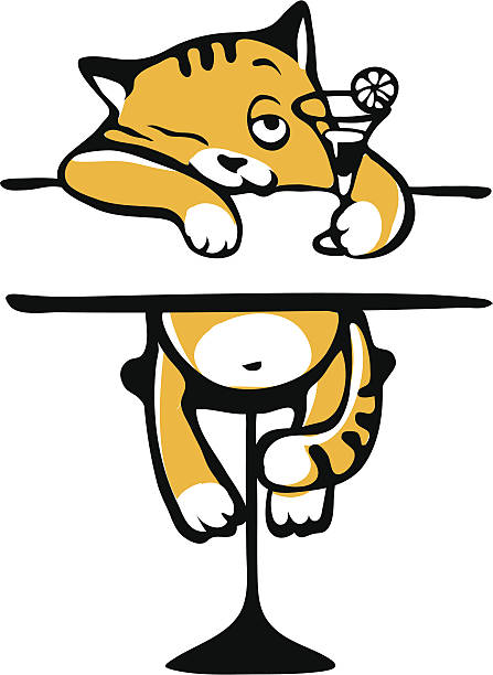 447x612 Drunk Cat Clipart Royalty Free Clip Art Vector Images