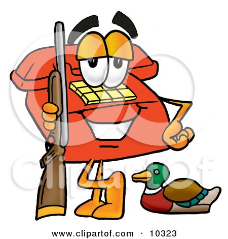 450x470 Clipart Picture Of A Red Telephone Mascot Cartoon Character Duck
