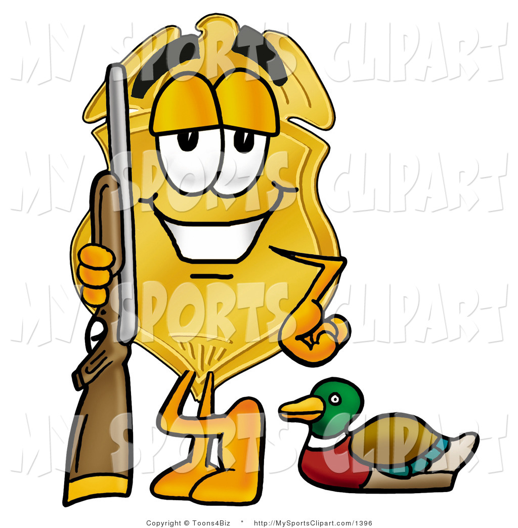 1024x1044 Sports Clip Art Of A Gold Badge Mascot Cartoon Character Duck