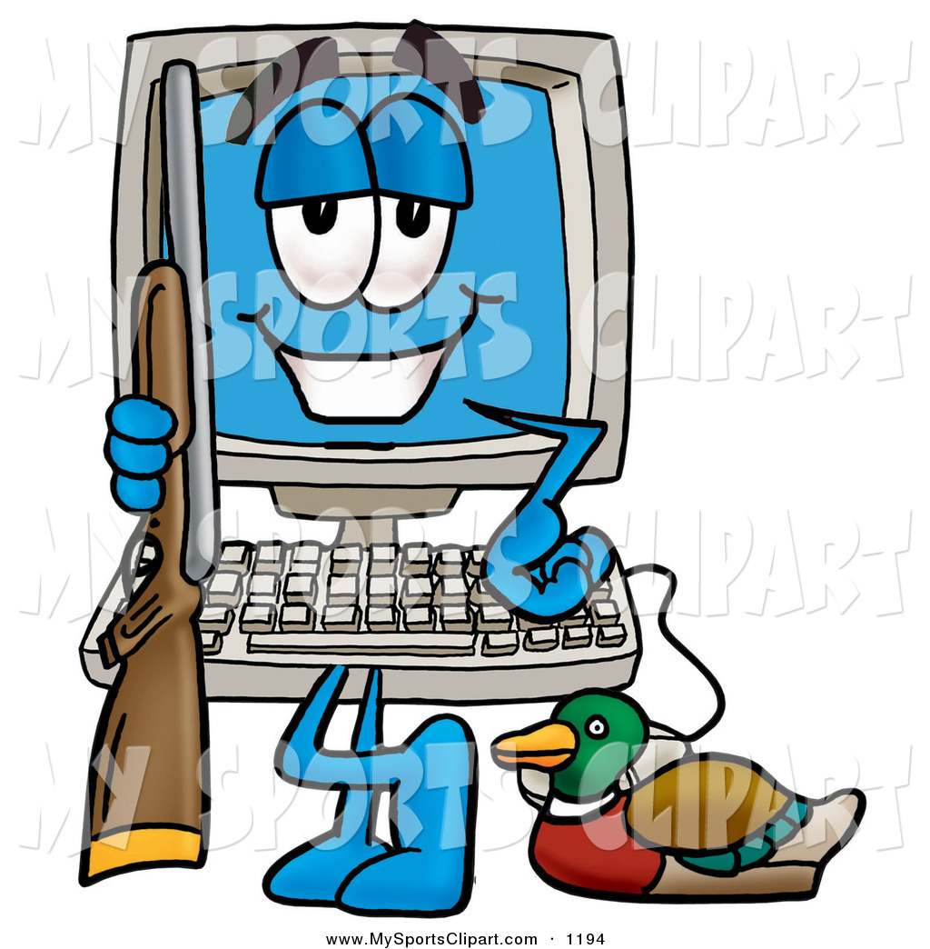 1024x1044 Sports Clip Art Of A Happy Desktop Computer Mascot Cartoon