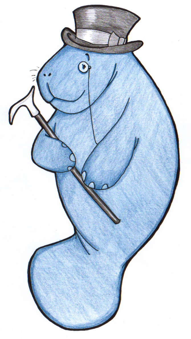 670x1189 Clip Art Manatee Clip Art
