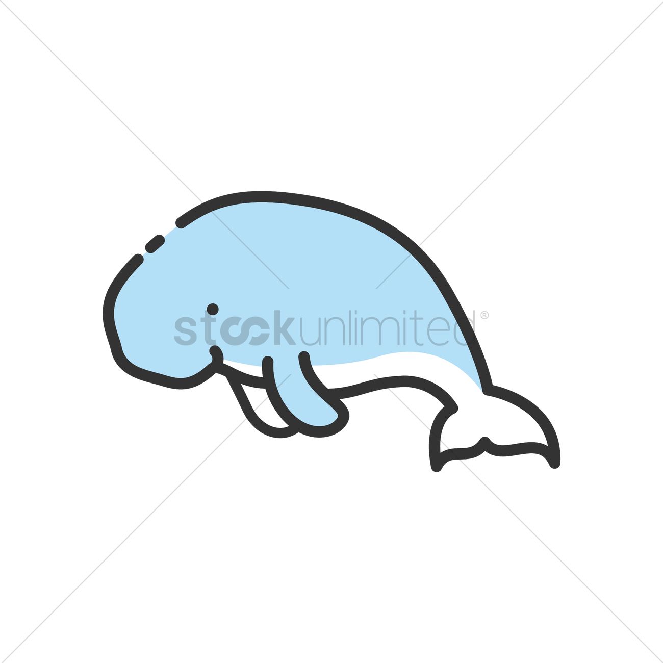 1300x1300 Dugong Clipart Cartoon