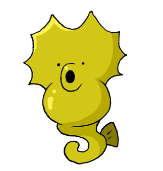 323x340 Free Cliparts Marine Life, Fish, Seahorse