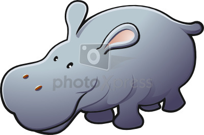 400x266 Hippopotamus Clipart