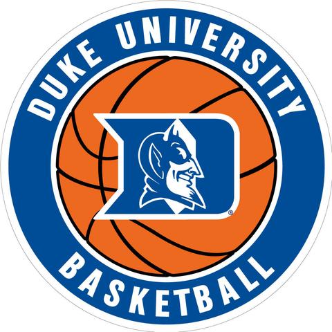 480x480 Duke Round Basketball Decal (3) Ultimate Sports Apparel