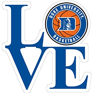 355x355 Duke Blue Devils 3 Love Basketball Logo Magnet